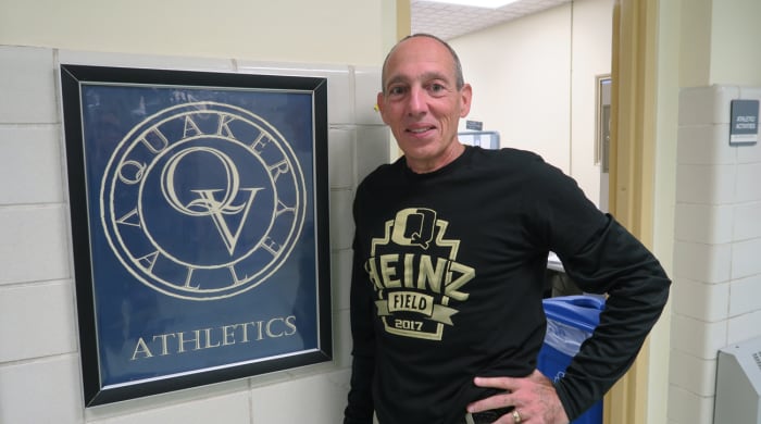 Quaker Valley coach Jerry Veshio.